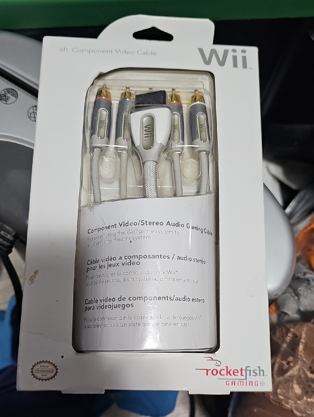 Wii 6ft Components Video Cables
